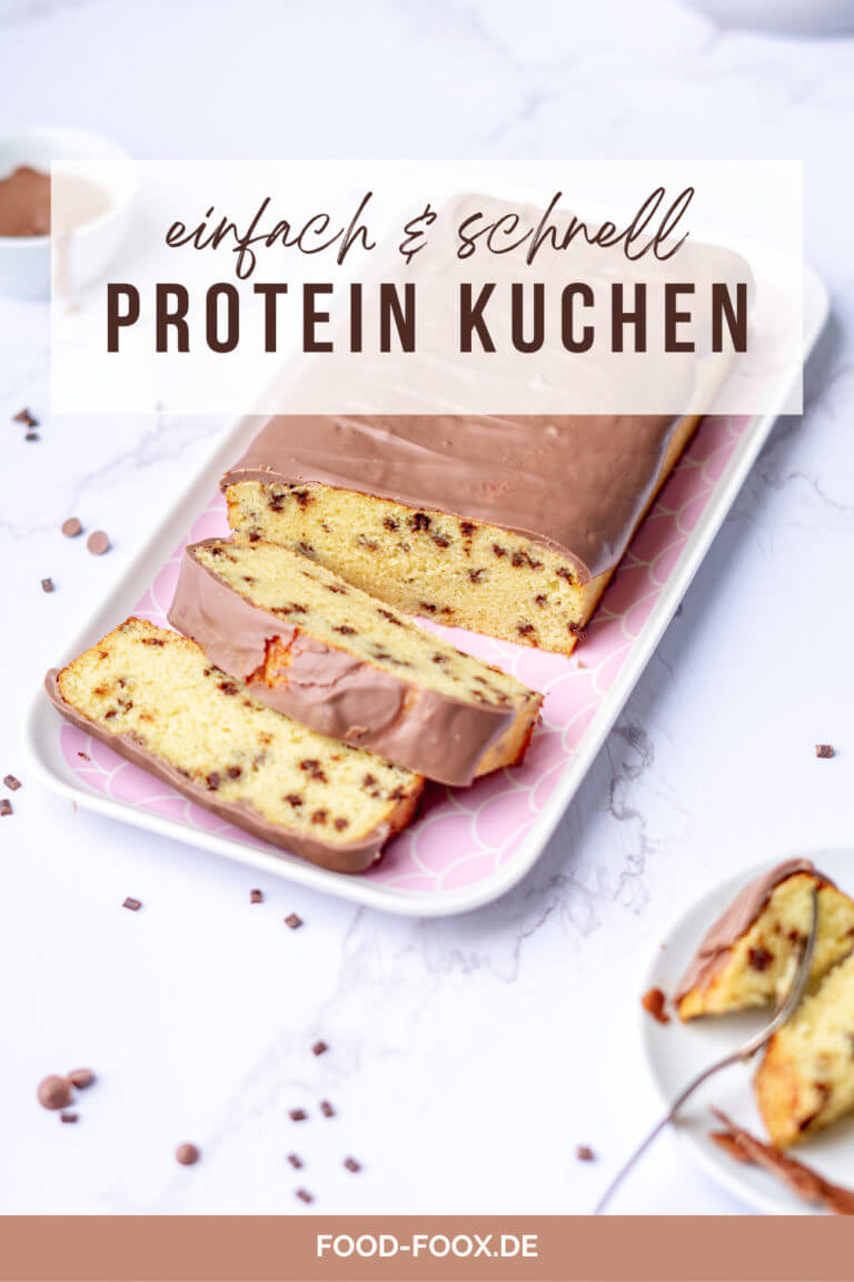 Collage für das Rezept "High Protein Kuchen (Fitnesskuchen)" zum Teilen auf Pinterest