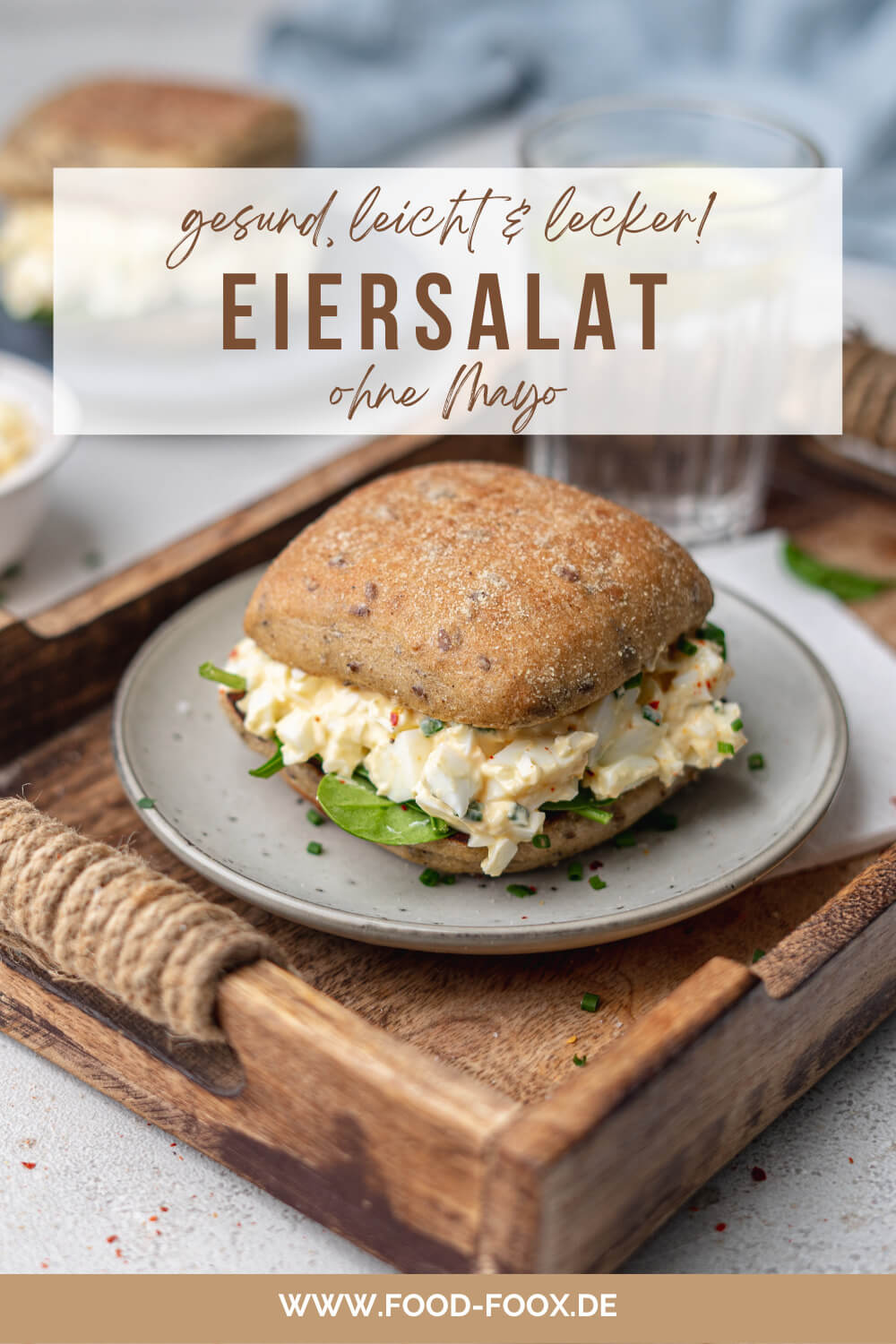 Low Carb Eiersalat ohne Mayo mit Schnittlauch selber machen