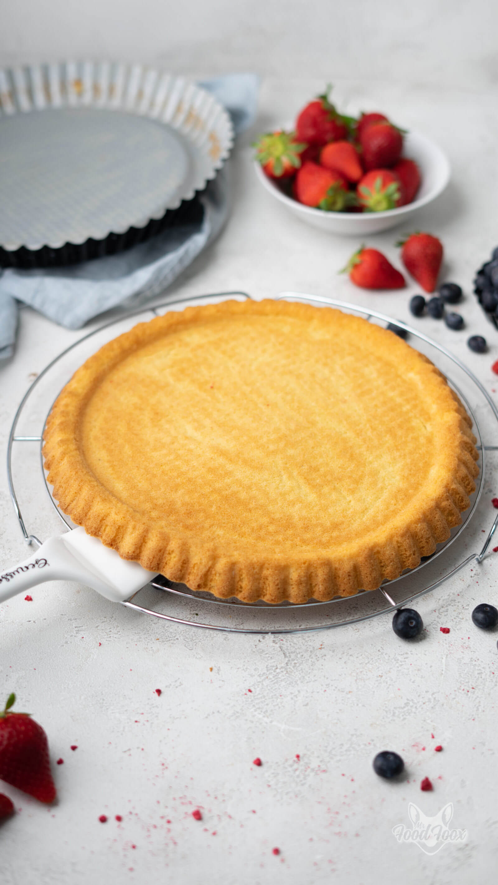 Rezept für einen fluffigen Biskuitboden - low carb &amp; ohne Zucker!