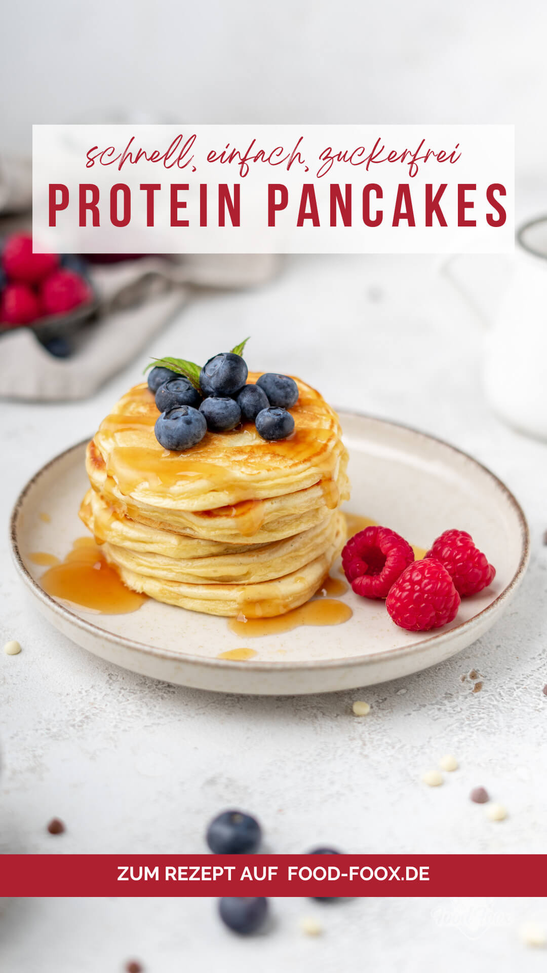Pancakes ohne Zucker schnell, einfach & perfekt fürs Frühstück