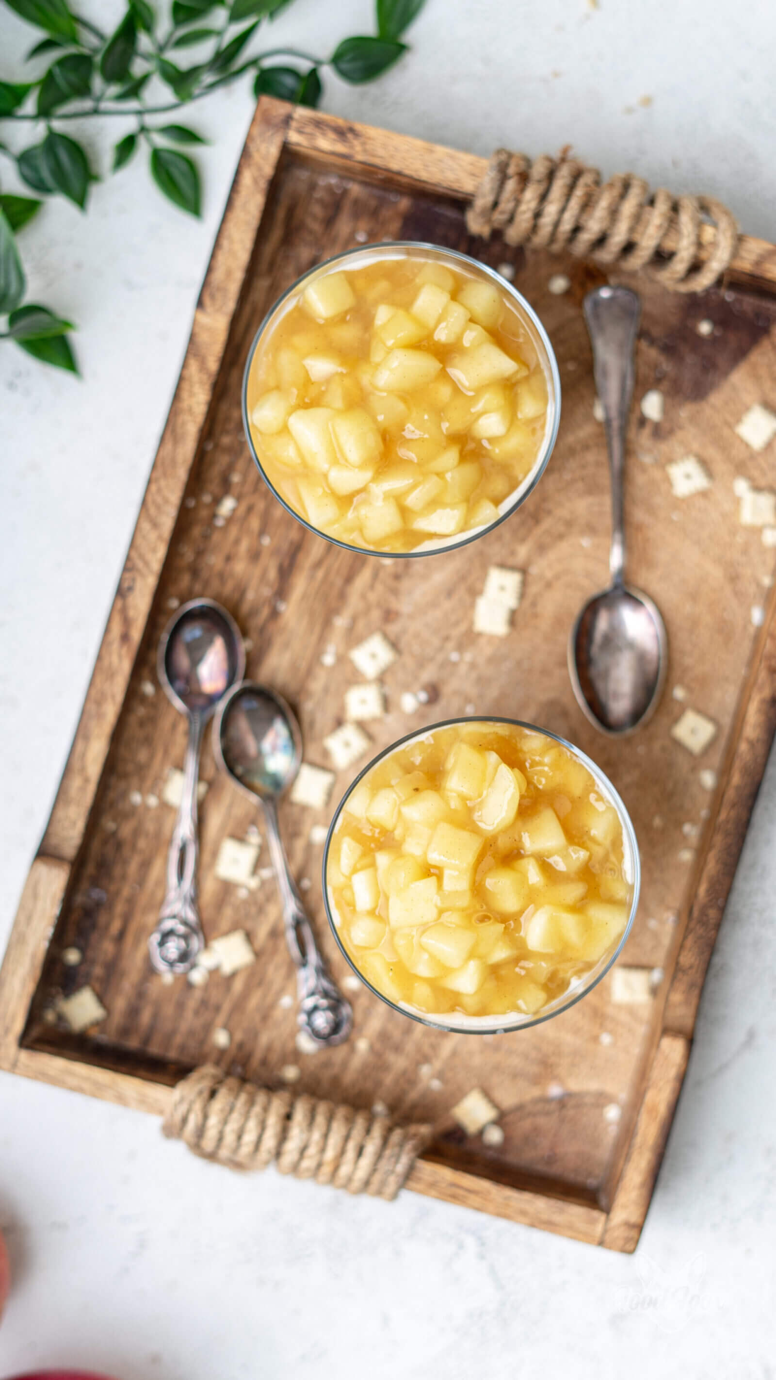 Leckere Overnight Oats mit Apfel & Zimt, Chia + extra Proteinpulver