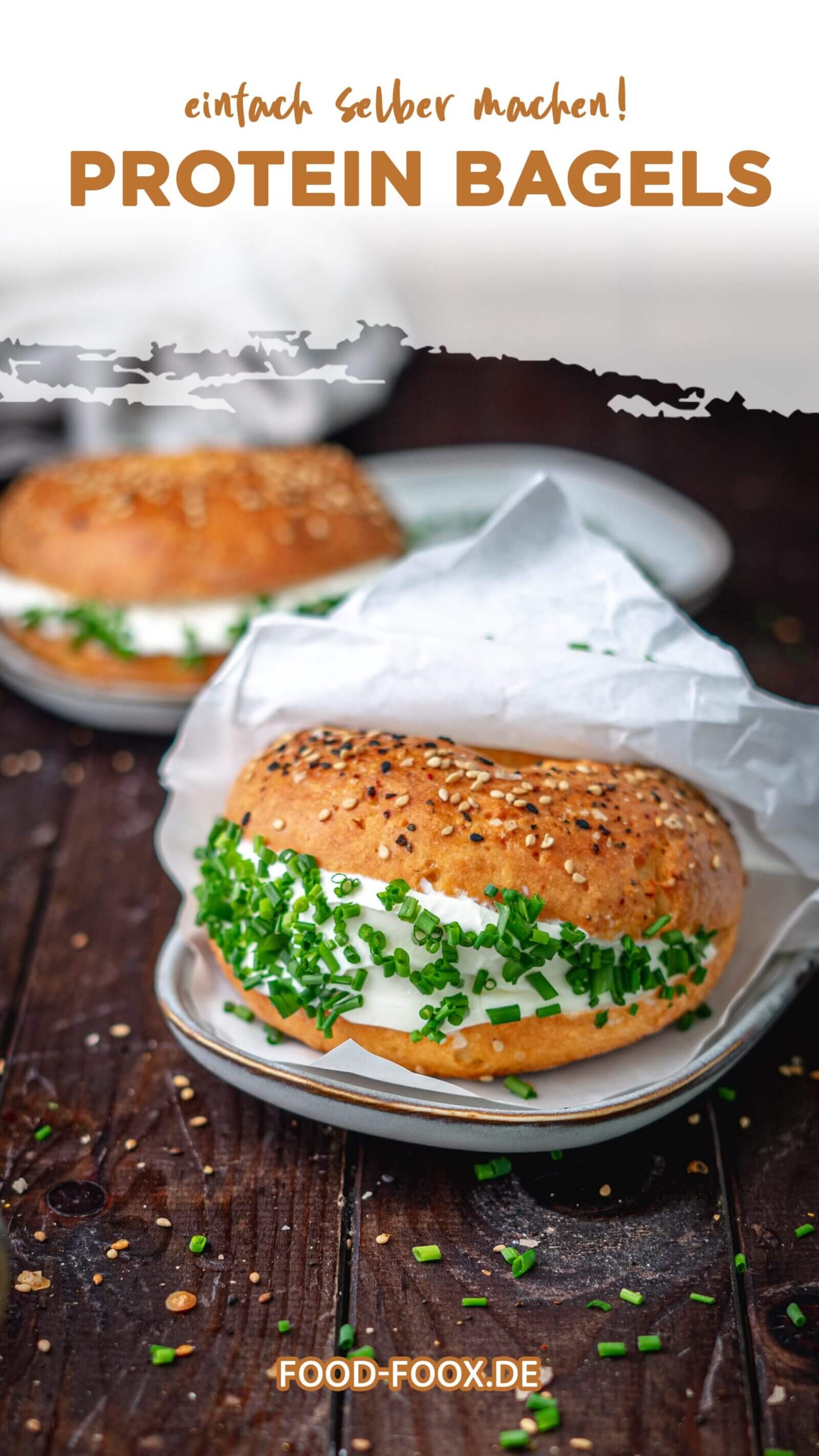High Protein Bagels selber machen - aus Dinkelmehl &amp; ohne Hefe