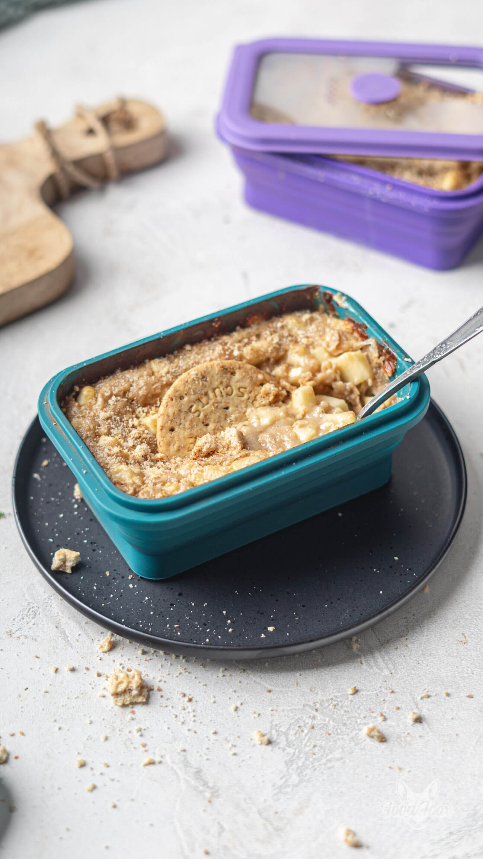 Knusprige Baked Oats aus der Mikrowelle – mit Apfel und Zimt