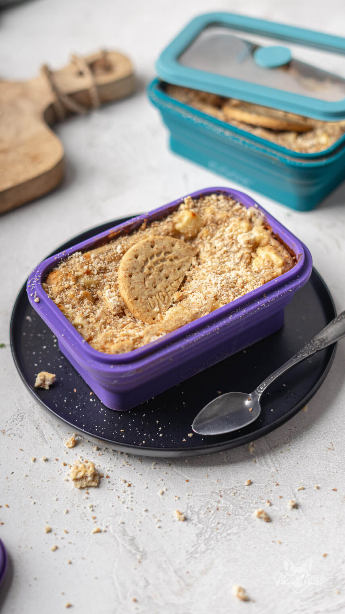 Knusprige Baked Oats aus der Mikrowelle – mit Apfel und Zimt